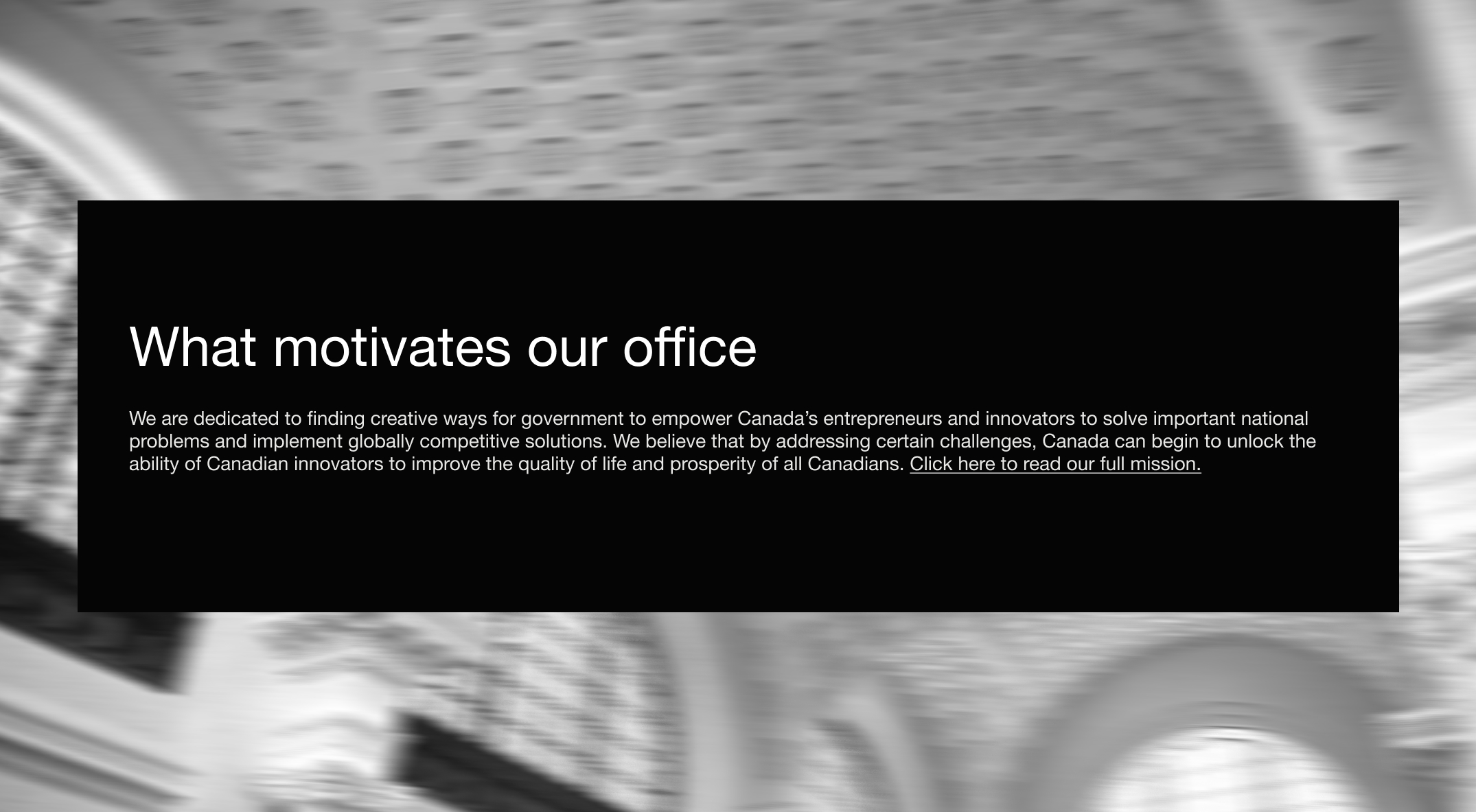 GOVERNMENT OF CANADA